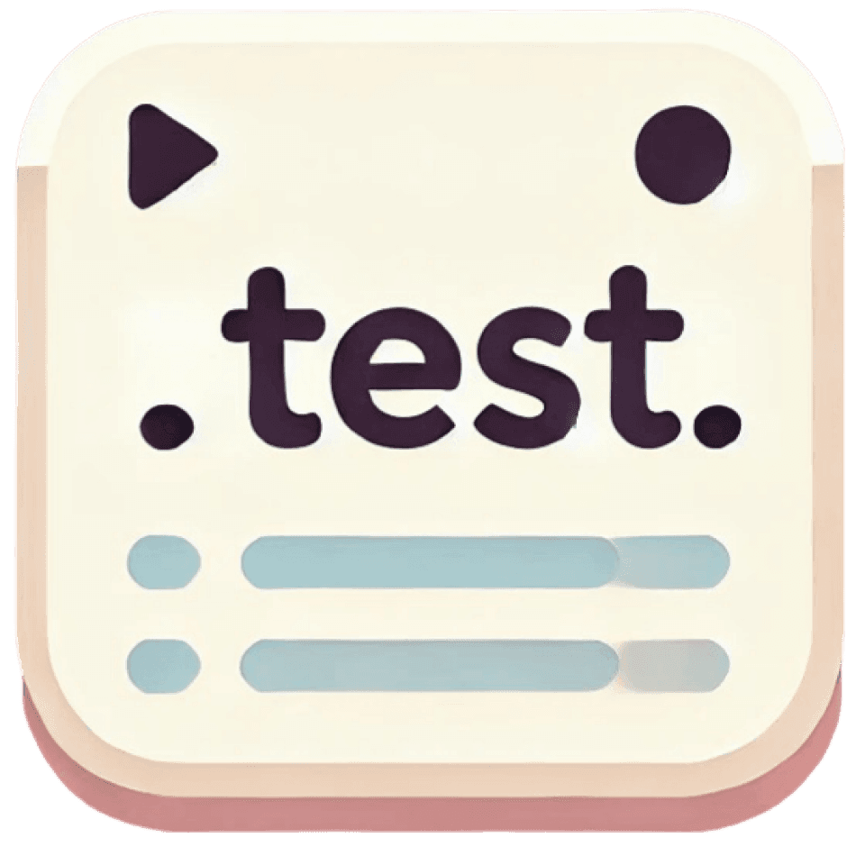 Create .test files: VS Code extension